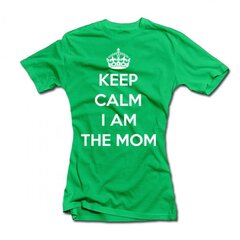 Женская футболка "Keep calm I am the mom" цена и информация | Оригинальные футболки | kaup24.ee