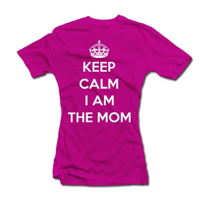 Naiste T-särk, Keep calm I am the mom hind ja info |  Originaalsed T-särgid | kaup24.ee