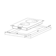 Keraamiline pliit Akpo PKA 30 830/2 hind ja info | Pliidiplaadid | kaup24.ee