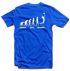 Мужская футболка  "Волейбол Эволюция" цена и информация | Оригинальные футболки | kaup24.ee