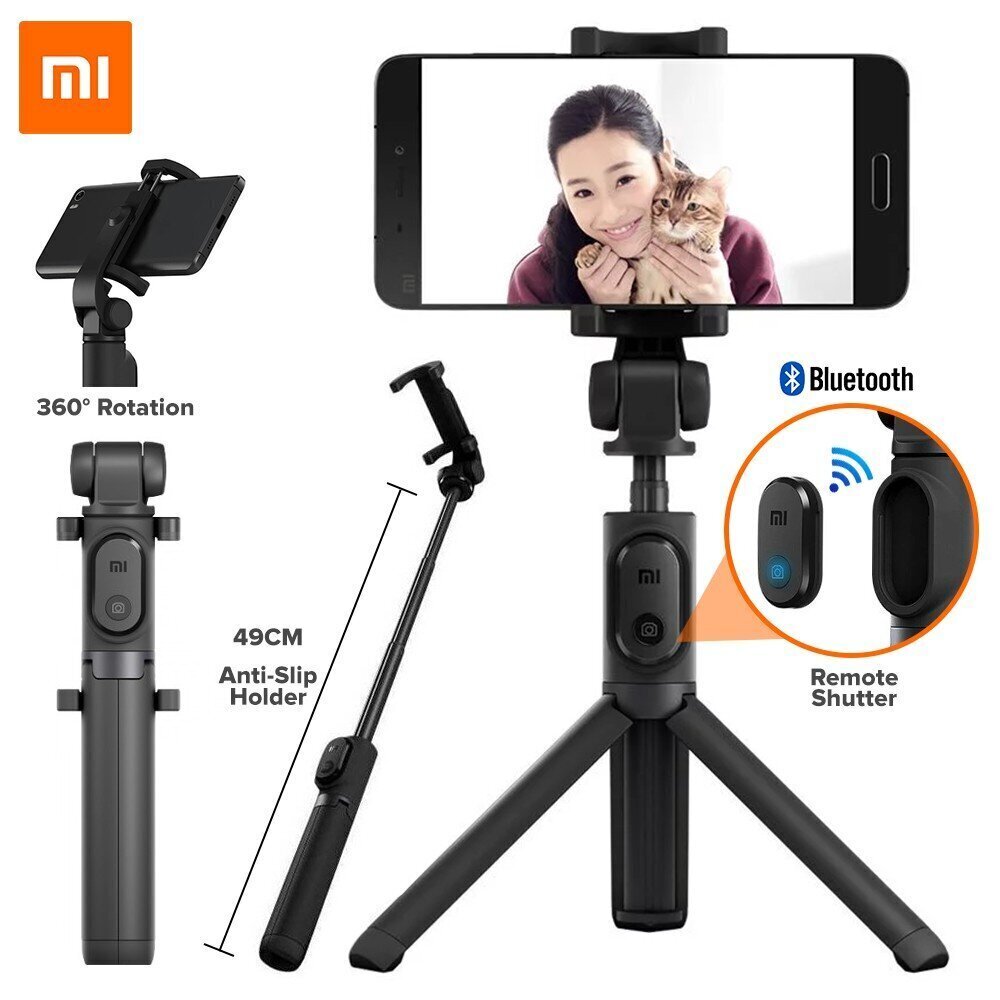 Xiaomi Mi Selfie Stick Statiiv ( must) USA цена и информация | Selfie sticks | kaup24.ee