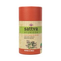 Растительная красно-оранжевая краска-кондиционер для волос Henna Amla Sattva Ayurveda, 150 г цена и информация | Краска для волос | kaup24.ee