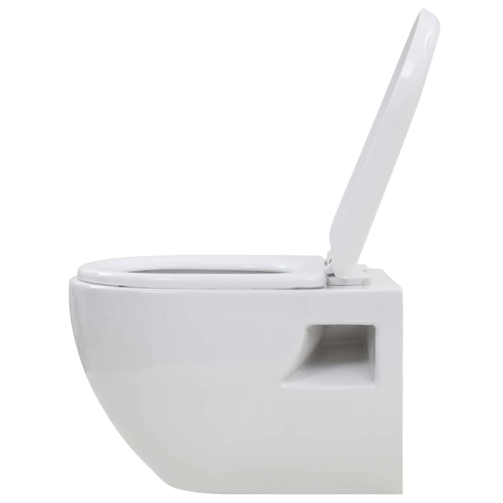 Seinale paigaldatav WC-pott, valge hind ja info | WС-potid | kaup24.ee