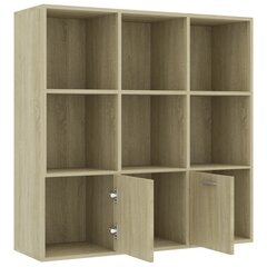 Книжный шкаф vidaXL, дуб, 98x30x98см, ДСП цена и информация | Полки | kaup24.ee