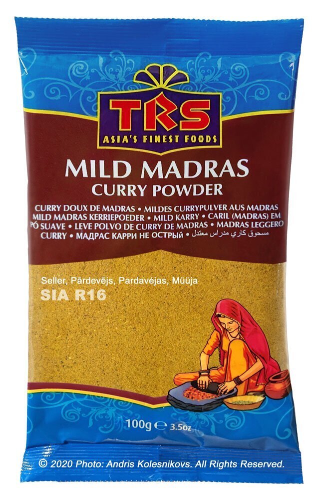 TRS MILD MADRAS CURRY Powder, 100g цена и информация | Vürtsid, vürtsikomplektid | kaup24.ee