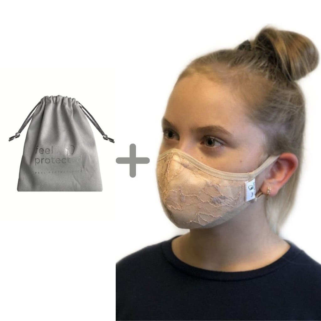 Korduvkasutatav mask 1016FK/ ERGO PLUS mandel ( pits ) ( lapsed ) kott maski hoidmiseks. hind ja info | Esmaabi | kaup24.ee