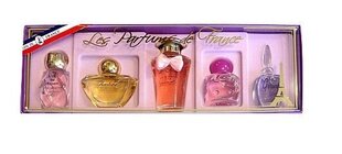 Komplekt Charrier Parfums Coffret "Roses" naistele: Air de France EDP, 8 ml + Ambre EDP, 5,2 ml + Gérine EDP, 4,9 ml + Mon otage EDP, 5,2 ml + Reine de Mai EDP, 5,2 ml hind ja info | Naiste parfüümid | kaup24.ee