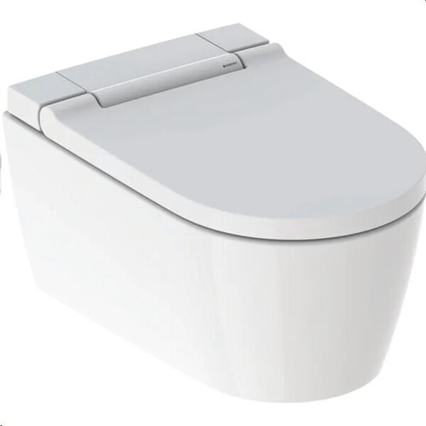 Nutikas seinale paigaldatav WC-pott Geberit AcuaClean Sela Rimless TurboFlush bideefunktsiooni ja aeglaselt sulguva kaanega 146.221.11.1 цена и информация | WС-potid | kaup24.ee