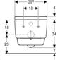 Nutikas seinale paigaldatav WC-pott Geberit AcuaClean Mera Classic Rimless TurboFlush bideefunktsiooni ja aeglaselt sulguva kaanega 146.201.11.1 hind ja info | WС-potid | kaup24.ee