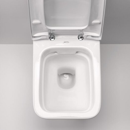 Seinale kinnitatav WC-pott aeglaselt suletava kaanega Geberit iCon Square 201950000/571910000 hind ja info | WС-potid | kaup24.ee