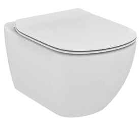 Seinale paigaldatav raamiga WC-pott Komplekti kuulub aeglaselt sulguva kaane ja peidetud süsteemiga Prosys 120M Ideal Standard Tesi AquaBlade WC-pott, samuti kroomitud WC-poti nupp. Kood R030501 цена и информация | Унитазы | kaup24.ee