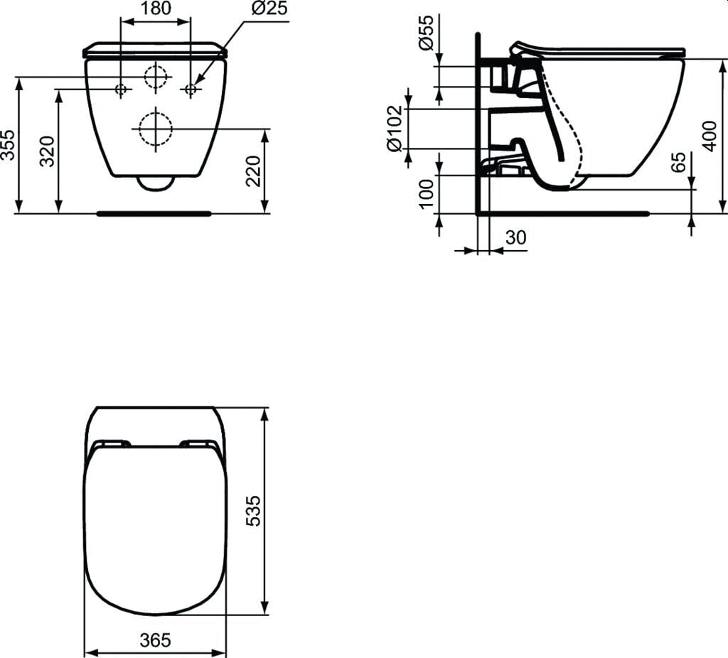 Seinale paigaldatav raamiga WC-pott Komplekti kuulub aeglaselt sulguva kaane ja peidetud süsteemiga Prosys 120M Ideal Standard Tesi AquaBlade WC-pott, samuti kroomitud WC-poti nupp. Kood R030501 hind ja info | WС-potid | kaup24.ee