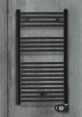 Elektriline radiaator vannituppa Zehnder Aura PBEBZ-080-40/MQ, 80x40cm, must цена и информация | Полотенцесушители | kaup24.ee