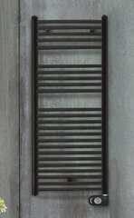 Электрический радиатор для ванной Zehnder Aura PBEBZ-120-50/MQ, 120x50см, черный цена и информация | Полотенцесушители | kaup24.ee