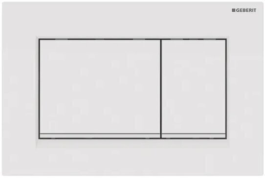 Wc loputusnupp Geberit, Sigma 30, valge-valge matt valge 115.883.11.1 цена и информация | WC-poti tarvikud | kaup24.ee