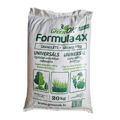 Органоминеральное удобрение ФОРМУЛА 4X, 20 кг цена и информация | GreenOk Товары для сада | kaup24.ee