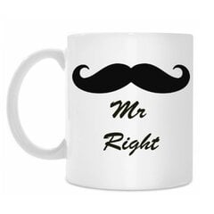 Tass Mr right hind ja info | Originaalsed tassid | kaup24.ee