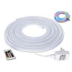 LED Valgusti Neon flex Komplekt 5m. RGB IP67/44, 22 pult,adapter цена и информация | Светодиодные ленты | kaup24.ee