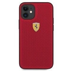 Telefoniümbris Ferrari On Tarck - Perforated, telefonile Apple iPhone 12 Mini, punane hind ja info | Telefoni kaaned, ümbrised | kaup24.ee