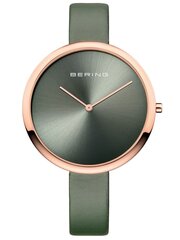 Женские часы Bering Classic 12240-667, зеленый/золото цена и информация | Женские часы | kaup24.ee