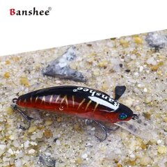 Lant Banshee Crankbait 45 mm 4,7 g GO-CM001, must/punane hind ja info | Landid, voblerid | kaup24.ee
