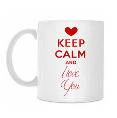 Кружка "KEEP Calm and I love You" цена и информация | Оригинальные кружки | kaup24.ee