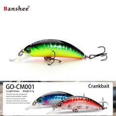 Воблер Banshee Crankbait 45мм 4.7г GO-CM001, зеленый цена и информация | Воблеры, приманки, блесны | kaup24.ee