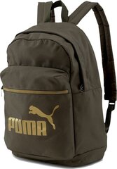 Spordiseljakott Puma WMN Core Base College 077374 03, 21 l, roheline hind ja info | Spordikotid, seljakotid | kaup24.ee