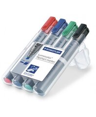 Набор маркеров для блокнотов для конференций Staedtler Lumocolor 356, 4 цвета цена и информация | Канцелярские товары | kaup24.ee