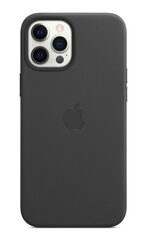 Apple чехол для iPhone 12 Pro Max Leather Case with MagSafe, Black цена и информация | Чехлы для телефонов | kaup24.ee