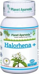 Parem toitainete imendumine soolestikus, kõhulahtisus - Kutaj (Halorhena +), Planet Ayurveda™, 60 kapslit hind ja info | Vitamiinid, toidulisandid, preparaadid tervise heaoluks | kaup24.ee