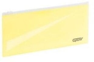 Чехол с молнией Grand, 240x118 мм, желтый цена и информация | Канцелярские товары | kaup24.ee
