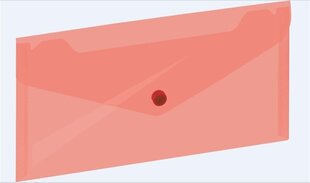 Чехол - конверт с зажимом Grand, 225х124 мм, красный цена и информация | Канцелярские товары | kaup24.ee