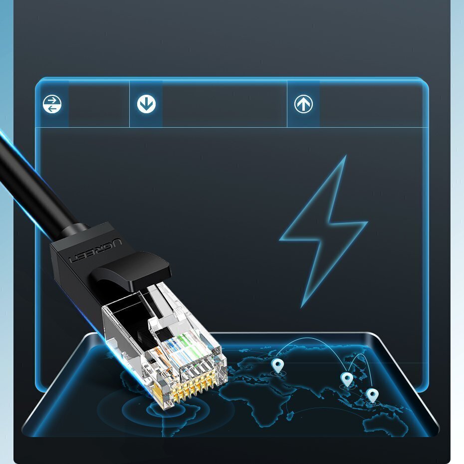 Ugreen RJ45, „Cat 6A“ UTP, 2 m hind ja info | Kaablid ja juhtmed | kaup24.ee