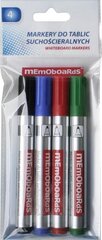 Набор маркеров MEMOBOARDS для белой доски и блокнотов, 4 цвета цена и информация | Канцелярские товары | kaup24.ee