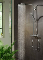 Termostaadiga dušisüsteem Hansgrohe Raindance Select S 240 1jet, Matt Black, 27633670 hind ja info | Komplektid ja dušipaneelid | kaup24.ee