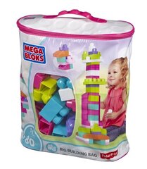 Klotsikott Mega Bloks, roosa, 80 tk цена и информация | Конструкторы и кубики | kaup24.ee