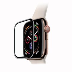 Fusion Nano 9H karastatud klaas, Apple Watch 4 / 5, 40 mm, must hind ja info | Nutikellade ja nutivõrude tarvikud | kaup24.ee