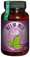 NEEM MIX, PureHerbs, 80 таблеток цена и информация | Витамины, пищевые добавки, препараты для иммунитета | kaup24.ee