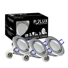 Polux sisseehitatud LED lamp Sun Olal, 3 tk hind ja info | Süvistatavad ja LED valgustid | kaup24.ee