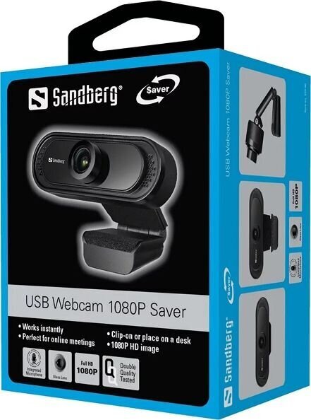 Sandberg USB 1080P SAver цена и информация | Arvuti (WEB) kaamerad | kaup24.ee