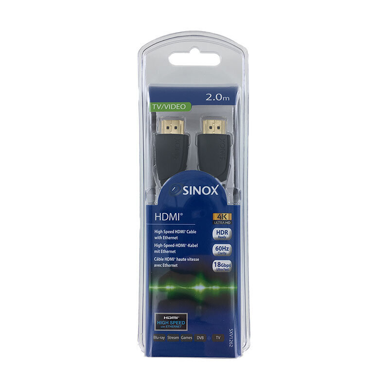 HDMI kaabel SINOX SXV1261, 2.0m hind ja info | Kaablid ja juhtmed | kaup24.ee