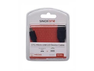 USB 2.0 - USB Micro OTG kaabel SINOX SOC4950, 0,1 m hind ja info | Mobiiltelefonide kaablid | kaup24.ee