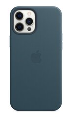 Apple чехол для iPhone 12 Pro Max Leather Case with MagSafe, Baltic Blue цена и информация | Чехлы для телефонов | kaup24.ee