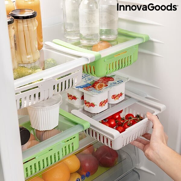 Reguleeritav külmkapikast - sahtel Friwer InnovaGoods (2 tk) hind ja info | Toidu säilitusnõud | kaup24.ee