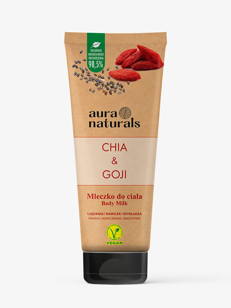 Ihupiim Aura Naturals Chia&Goji, 200 ml hind ja info | Kehakreemid, kehaspreid | kaup24.ee