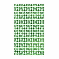 Самоклеющийся жемчуг 6 мм, 260 шт. светло-зеленый цена и информация | Аппликации, декорации, наклейки | kaup24.ee