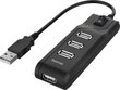 Adapter Hama 002001180000 цена и информация | USB jagajad, adapterid | kaup24.ee