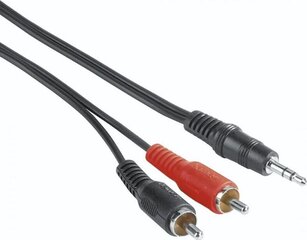 Hama, Aux 3.5 mm/RCA, 2 м цена и информация | Кабели и провода | kaup24.ee