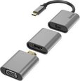 Adapteri komplekt 6 in 1 USB-C, Mini-DisplayPort, HDMI™, VGA Hama, 00200306